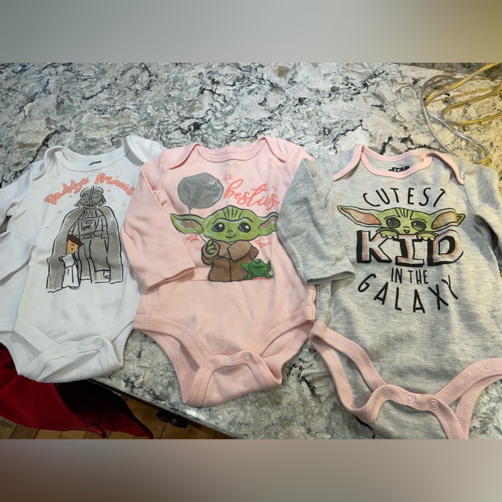 EUC Star Wars Disney Onesies